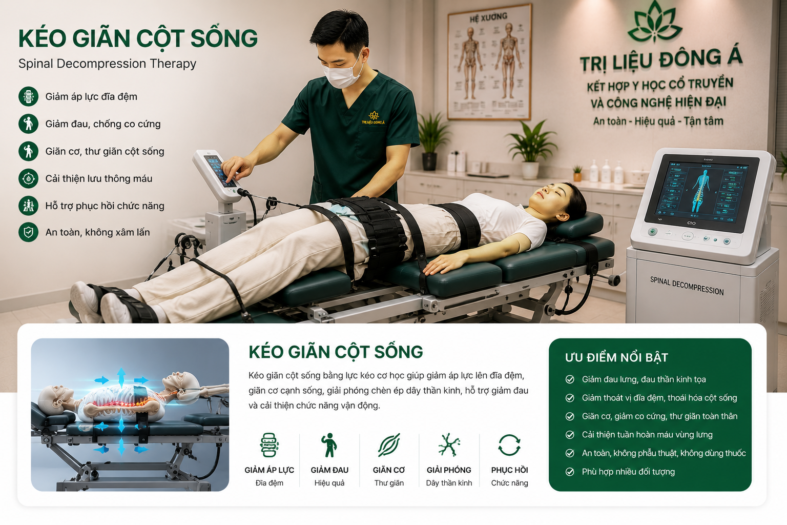 Thiết bị Kéo giãn cột sống